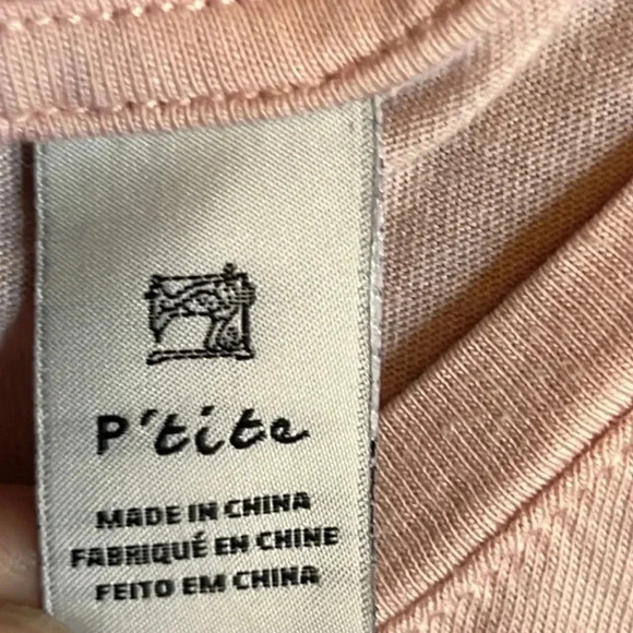 Women's Pre-worn Scotch and Soda short sleeve blouse P'tite‎ pink 50% cotton 50% - Picture 3 of 7